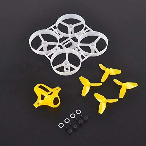 Thriverline 75mm Tiny Whoop Frame Kits with Canopy for KINGKONG TINY 7 DIY Micro FPV Quadcopter Mini Drone (Orange)