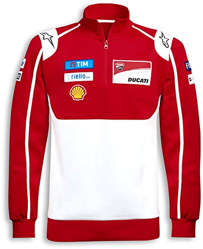 Ducati Moto GP Team 2017 Replica 1/4 Zip Sweatshirt Red White Large