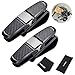 PLUSLOR Double Sunglass Holder for Car, 2 Pack Visor Sunglasses Clip for Car with Microfiber Cleaning Cloth & Storage Pouch
