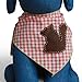 Tail Trends Dog Bandanas for Every Dog Occasion with Squirrel Summer Spring Nature Handmade Appliques - 100% Cotton