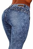 Style G675- Colombian Design, Butt Lift, Levanta Cola, Ripped Skinny Jeans