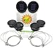 6 Pack -Solar Mason Jar Insert Lids - LED Mason Jar string light for Glass Mason Jars - Solar Pathway Garden Lights for all occasion parties -Jar Hangers Included Qty -6