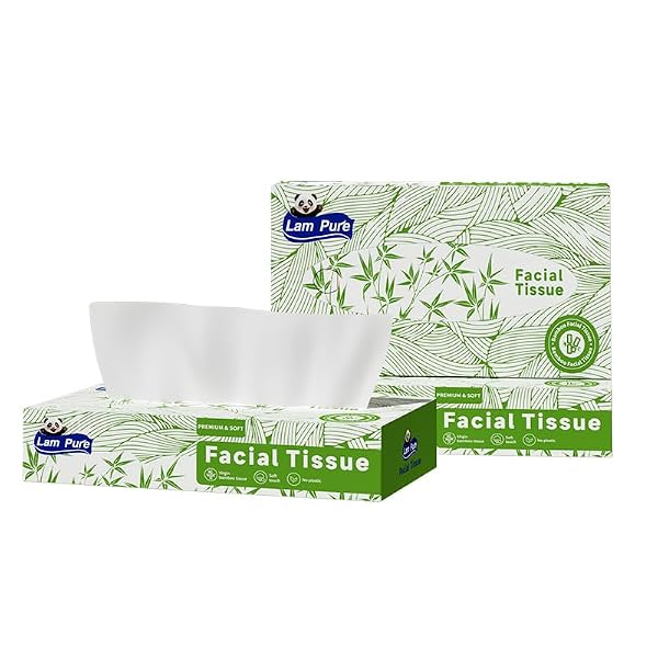 LAM PURE TISSUES 80 TISSUES PER BOX,3-PLY TISSUE...