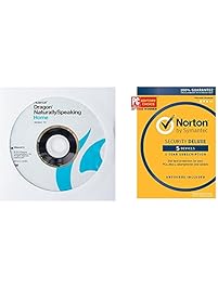 Dragon NaturallySpeaking Home 13.0, English with Norton Security Deluxe- 5 Devices