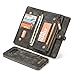 KONKY Magnetic Wallet Case Suit for Samsung Galaxy S8 Plus Black