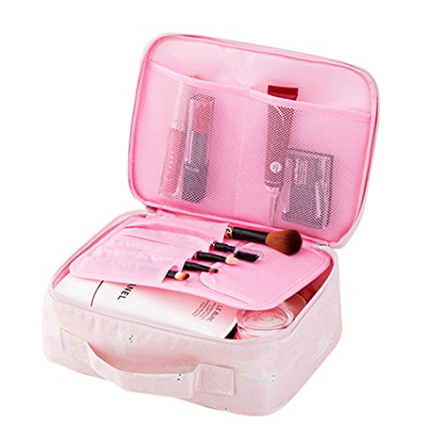 Little rock Flamingo Print Makeup Brushes Holder Bag Pouch Portable Gift for Girls