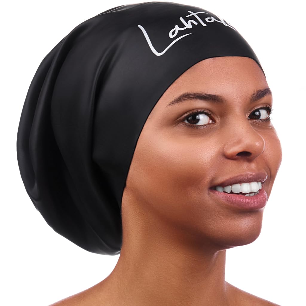 Extra Large Swim Cap for Long Hair – Silicone Cap for Braids, Dreadlocks, Afro Hair – Loose Fit for Women & Men – Comfortable, Waterproof, Keeps Hair Dry
