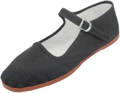 Mary Jane Cotton China Doll Slippers Women S U S Size 11 Black Amazon Co Uk Kitchen Home