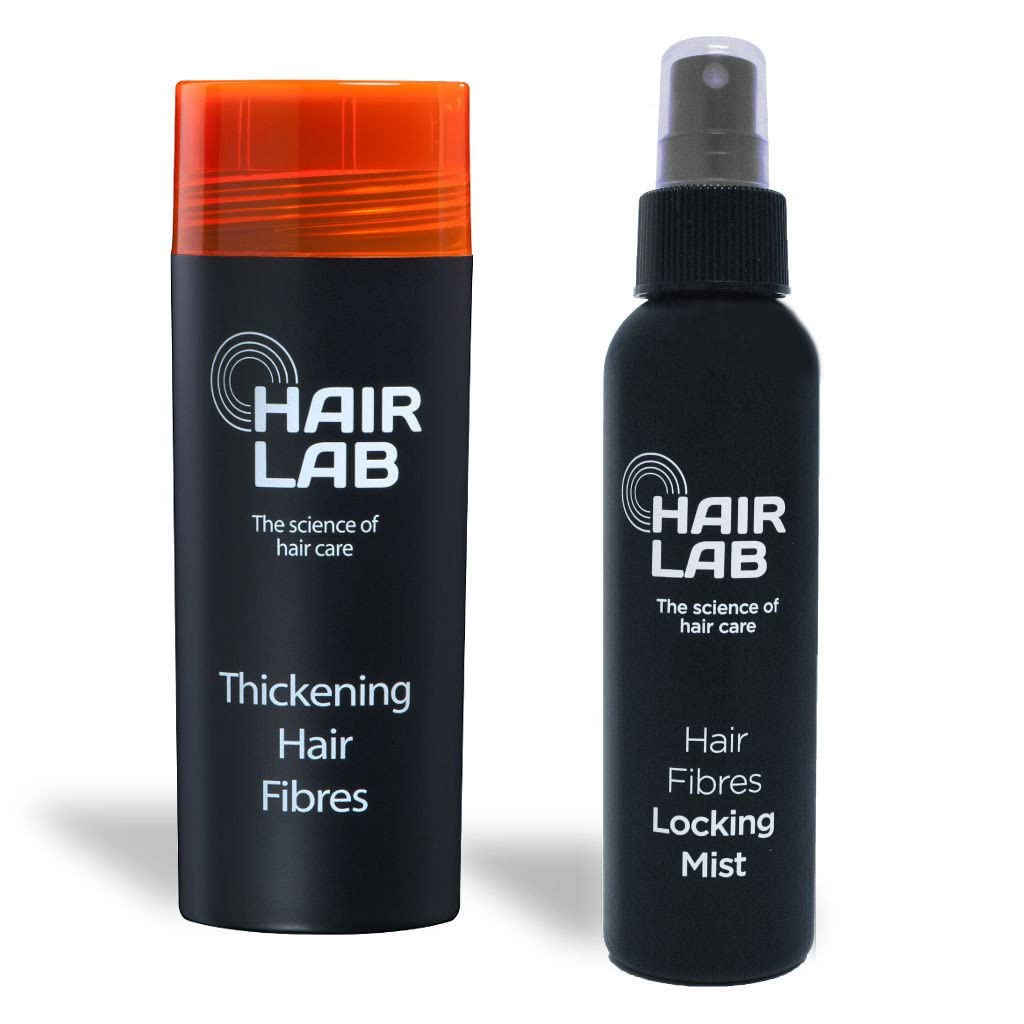 HairLab Multipack - Hair Thickening Fibres 30g + Locking Mist 100ml (Medium Brown Multipack)