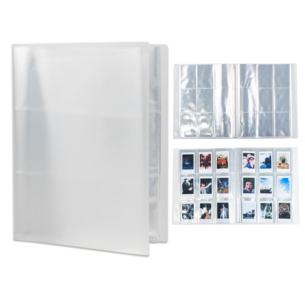 QILZO® Instant Photo Album 30 Pages 270 Pockets Transparent Photo Album