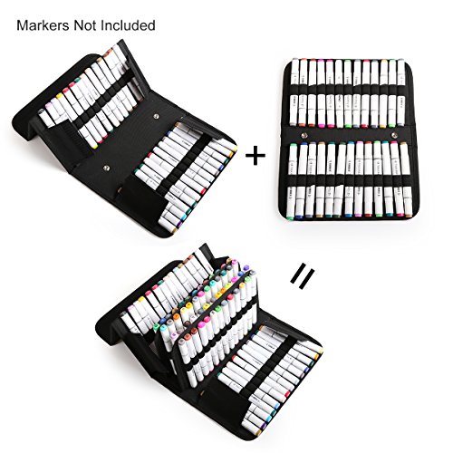80 Holders Marker Pen Case for Permanent Paint Marker, Dry Erase Marker