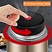 SSAWcasa Soup Container for Adults, 27oz Insulated Food Jar for Hot Food, Wide Mouth Stainless Steel Lunch Container with Spoon & Handle, Leak Proof Thermal Bento Box Flask Meal Carrier