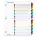 Cardinal OneStep Binder Dividers, 31-Tab, Customizable Table of Contents, Reversible Multicolor Tabs, Numbered 1–31, 1 Set (60118)