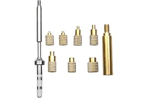 Quicko Heat Set Insert Tool M2 M3 M4 M5 M6 M8 Hot Melt Brass Knurled Nut Embedded Insertion Tip Adapter Kit 3D Printed Parts Install for TS100 / TS101 / Pinecil Series 936 900M Soldering Iron