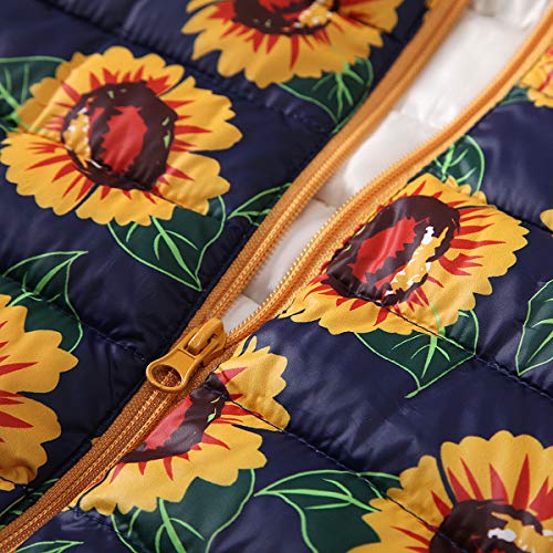 RAISEVERN Kleinkind Baby Kinder Blumenmäntel Little Boy Girl Winter Kapuzenjacke Dick Halten Sie den warmen Oberbekleidungsmantel für 0-3 Jahre