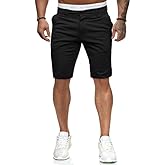 Mens Slim Fit Shorts Stretch Chino Short Pants