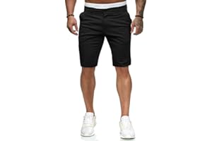 HUNGSON Mens Slim Fit Shorts Stretch Chino Short Pants