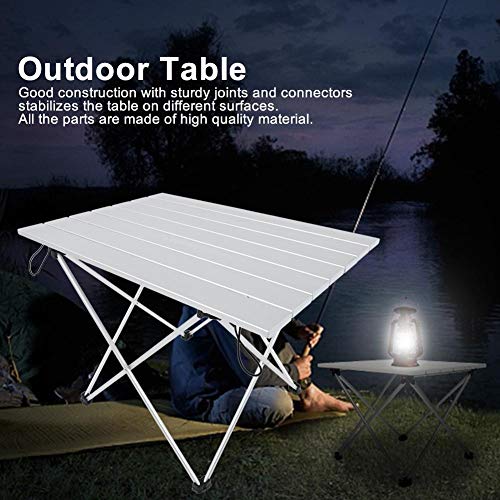 HERCHR Opvouwbare campingtafel, draagbare aluminium picknicktafel met opbergtas voor kamperen, picknick, Bbq, strand… - Image 3