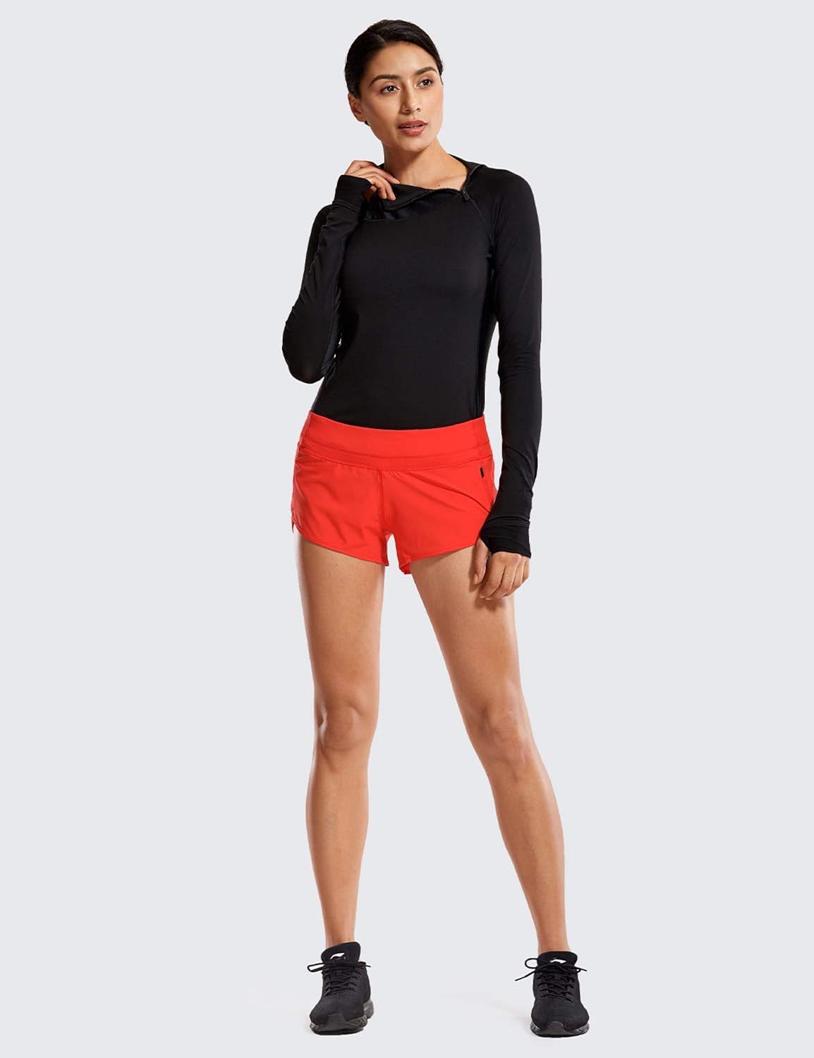 CRZ YOGA Women's Quick-Dry Workout Sports Active Running Shorts - 2.5 Inches: Clothing