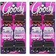 Goody Classic Claw Hair Clips - 6-Count, Clear, Brown and Black - 1/2 Claw Will Gently Keep Hair Secured In Place with a Long Lasting Hold, color may vary (Pack of 2)