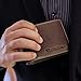 ID Stronghold Extra Capacity Bifold Wallet for Men - RFID Blocking Genuine Leather Wallet Luxury Brown