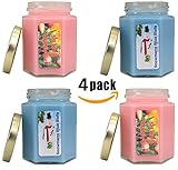 (Santa Farts / Snowmans Blueballs) Funny Holiday Candles Bulk 4 pack | For White Elephant Gifts | Thanksgiving, Christmas, Hanukkah | Kitchen, Bath and bedroom.