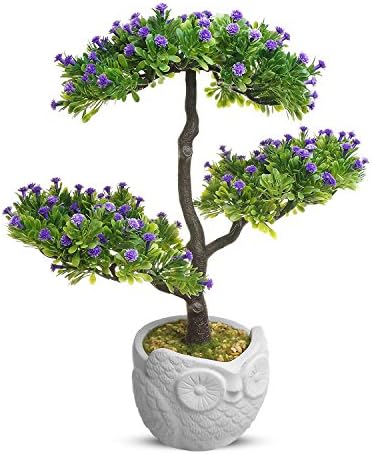 Myartte Cute Baby's Breath Blossom Artificial Bonsai Flower/Tree for Home Decor(Purple)