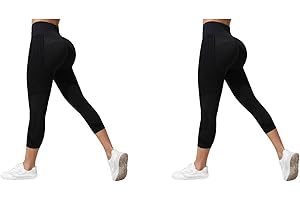 2PCS 3D Compression AntiCellulite Leggings Plus Size for Women Yoga Capri Pants High Waisted Butt Lifting