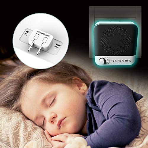 A302 Plugin Night Light White Noise Sound Machine with 17 NonLooping