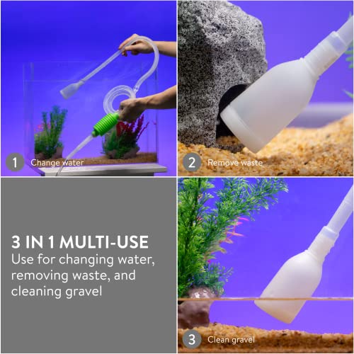 Luigi's Aquarium & Fish Tank Siphon and Gravel Cleaner A Hand Fish