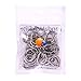 PH PandaHall About 50 Pcs 304 Stainless Steel D Rings Buckle Ring Bag Purse Keychain Snap Hook Webbing Belts Loop Strap 11 Gauge fits Webbing 14mm