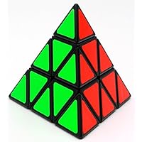 TANCH YJ Pyramid Speed Cube 3X3 Triangle Magic Cube Puzzle Toy Black