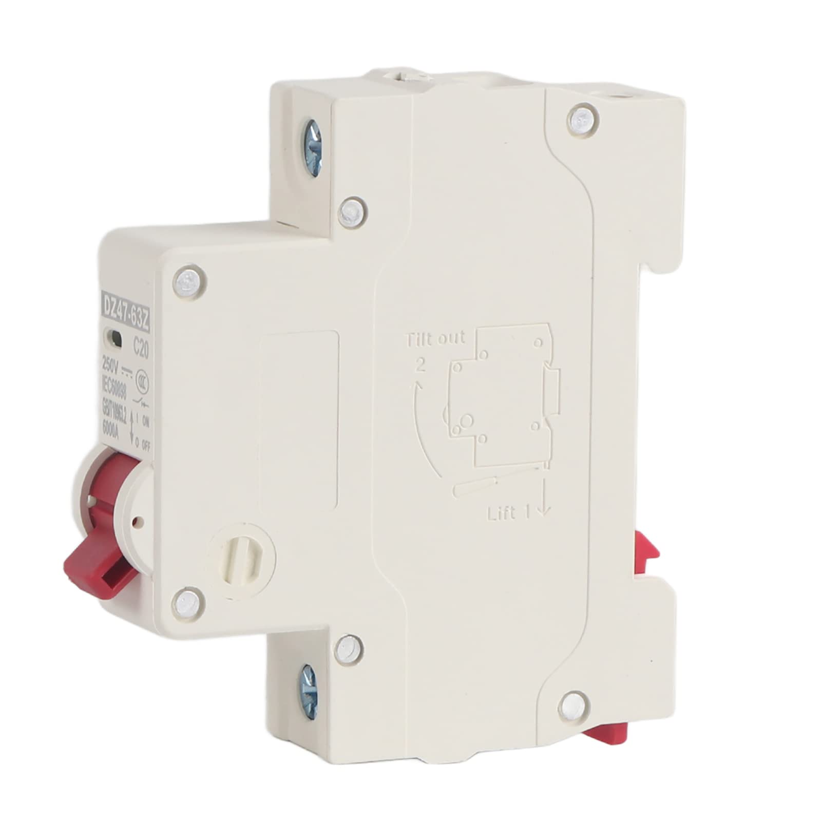 DZ47-63Z-1P 20A DC Miniature Circuit Breaker Leakage Protection Air Switch for Solar Energy Photovoltaic System