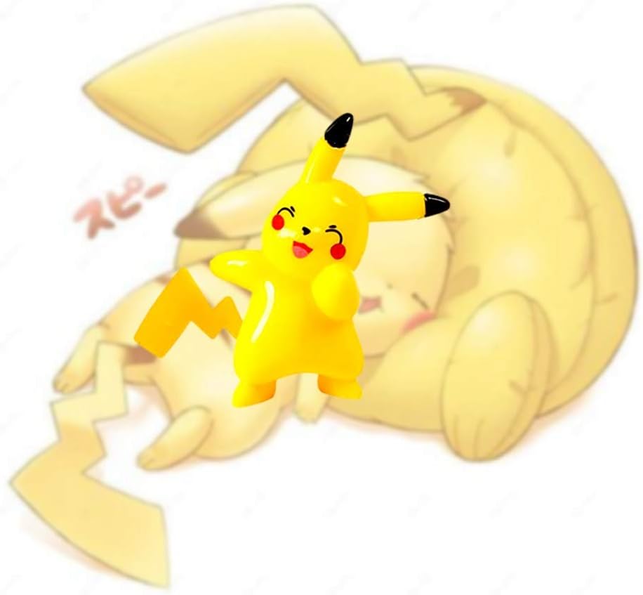 Ycnhp Go Th Patisserie Figurines Pour Gateaux Zhongyanxin Lot De 6 Decorations De Gateau Pokemon Pikachu En Pvc Pour Fete Danniversaire Denfant Personnages De Dessin Anime Pour Enfants Garcon Fille Cupcake Toppers