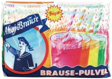 AHOJ BRAUSE Pulver, 28 Packages with Each 10 Pieces, 4 Flavours, Total 280 Pieces with 1596 Grams