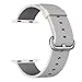 Apple Watch Series 2 Series 1 Woven Nylon band, Aokay Fine Woven Comfortable Durable Nylon Bracelet Strap Replacement Wrist Band for iWatch (42mm-Pearl)