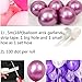 Captank Purple Metallic Balloons Rose Red Balloons Arch Garland Kit 60 pcs Chrome Silver Metallic Latex Light Purple Balloons Pink Balloon kit:16ft Balloon Strip Tape 100 Balloon Dot Glue …