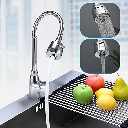 3New 360°Swivel Water Saving Tap Aerator Nozzle Filter Water Saving Tap Diffuser Kitchen Accessories (Double Pipe) - Thumbnail 4