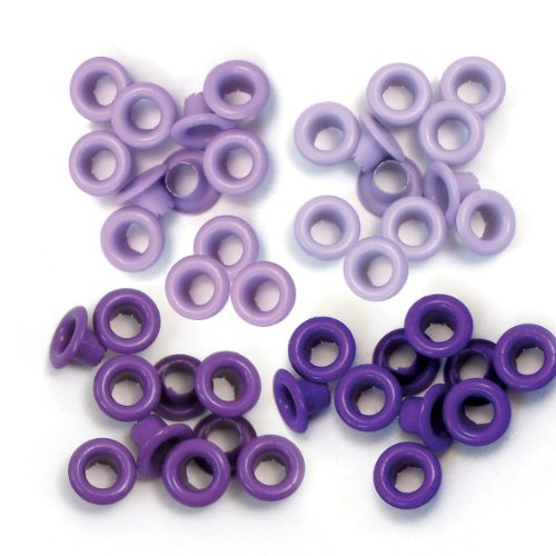 We R Memory Keepers Eyelets for Scrapbooking, Purple, Standard