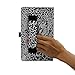 ACdream Lenovo TAB3 8 Case, Folio Protective Premium Leather Tablet Case for Lenovo TAB3 8 inch Tablet(2016 release), Black-White-Leopard