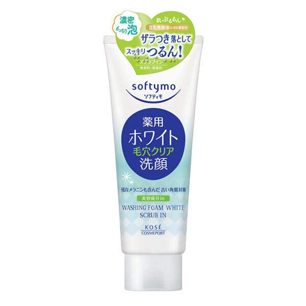 Kose Cosmeport Softymo New Version Face Wash 150g -White - Pore Clear (Green Tea Set)