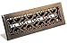 Accord AMFRABC412 Charleston Floor Register, 4-Inch x 12-Inch(Duct Opening Measurements), Antique Brass
