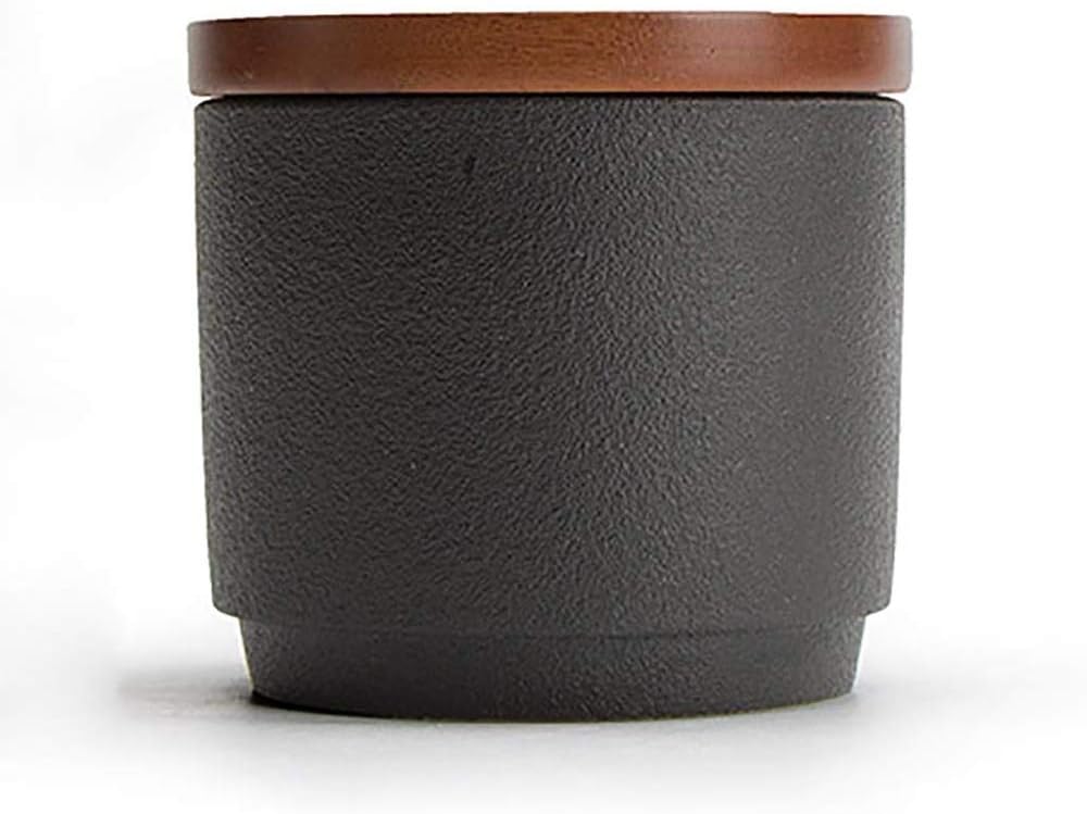 MUBAY Storage Containers Tea Tins Food Storage With Lids, Moisture-proof Tea Storage Cans, Tea Bags, Retro Tea Cans (Color : White) (Color : Black)