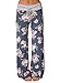 LOSRLY Women Floral Print High Drawstring Waist Wide Leg Palazzo Pants Plus Size-Floral-1 XL