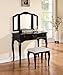 Poundex PDEX-F4092 Vanities, Black