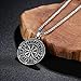 Holyheart Vegvisir Pendant Necklace, Runic Compass Pendant Necklace, Scandinavian Norse Pendant, Handcrafted Viking Jewelry, Amulet Viking Necklace Gift for Men Unisex