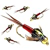 BH-Copper-John-Fly-Fishing-Nymph-Trout-Fly-Assortment-Choose-Your-Color-6-Flies