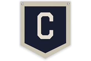 Lacama Toddler Boys Room Decor Name Pennant Flag Personalized Baby Gifts,Vintage Sports Baby Boy Nursery Wall Art,Name Sign for Toddler Bedroom Playroom Kidsroom,Baby Boy Gifts,Letter C 12x14 in