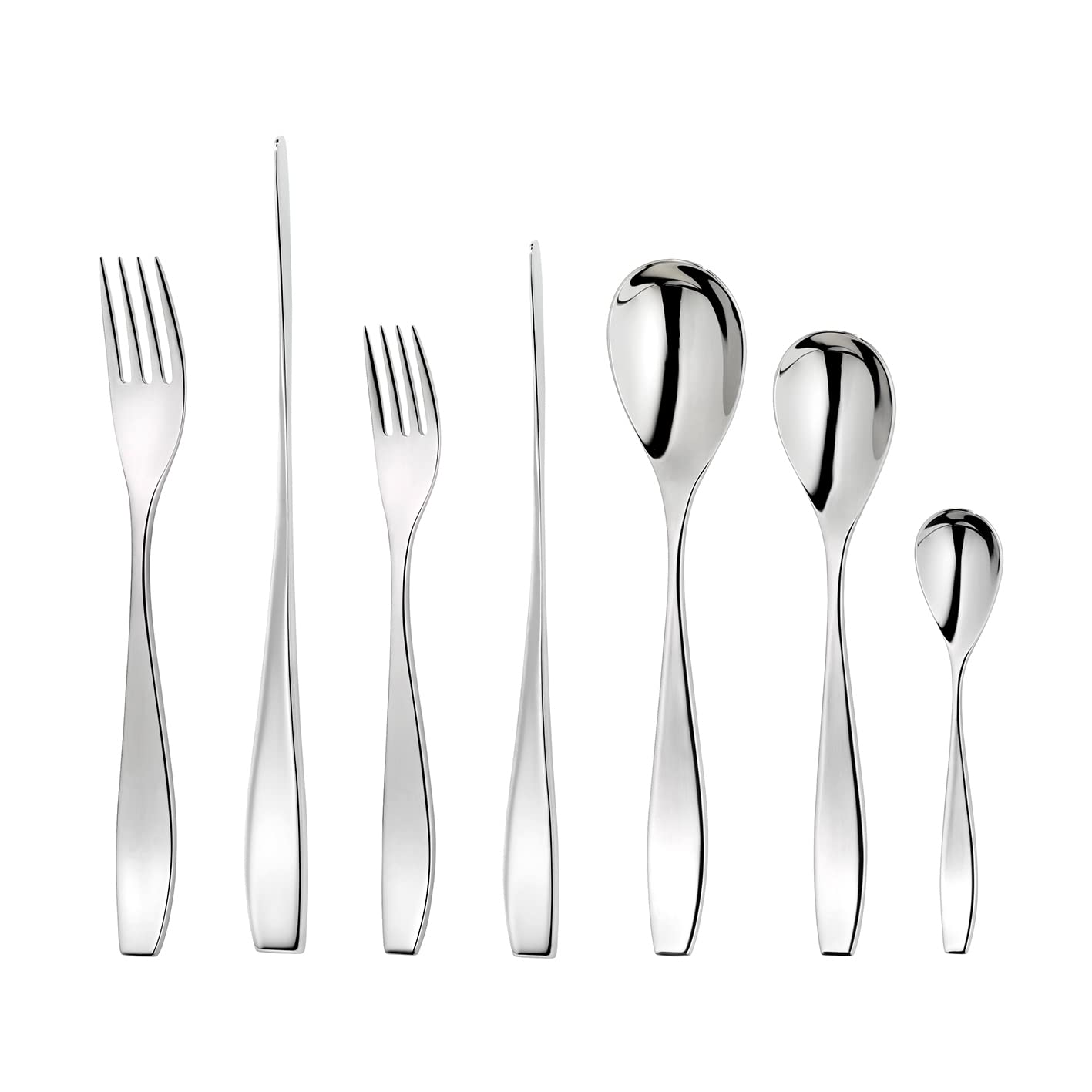 Robert Welch Vista Bright, 7 Piece Cutlery Place Setting. Made from Stainless Steel. Dishwasher Safe.