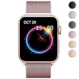 OROBAY Apple Watch Band 42mm, Stainless Steel Mesh Loop with Adjustable Magnetic Closure Replacement iWatch Band for Apple Watch Series 3 Series 2 Series 1